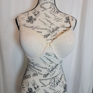 Ambrielle Cream Lace Accent Bra 38C